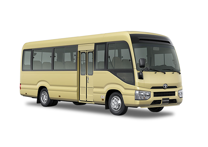 Toyota Coaster color Amarillo Claro